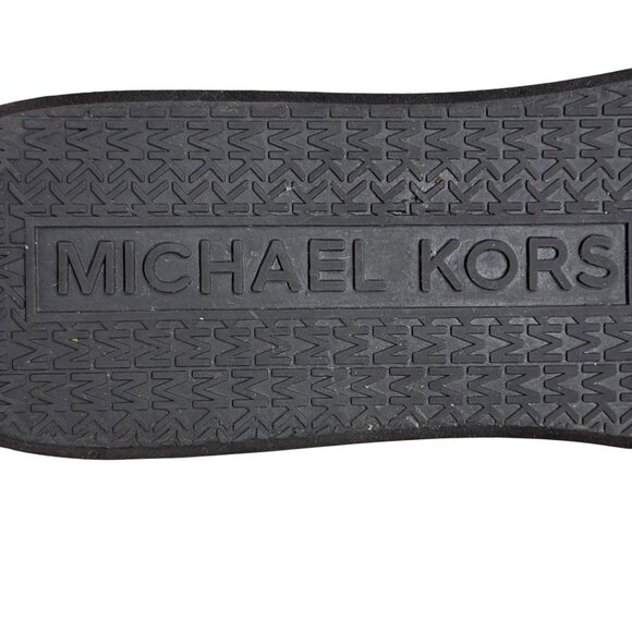 Michael Kors Bedford Glam Womens Flip-Flops Sandals Brown Logo Wedge Jelly 10 - Picture 13 of 13